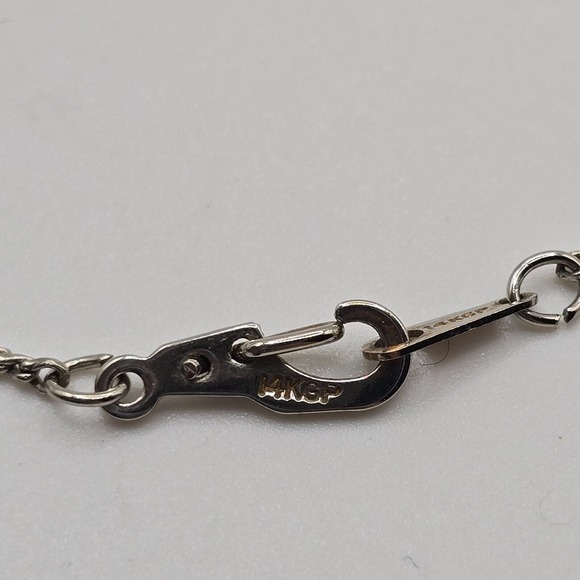 Vintage Synthetic Pearl Long Necklace 14K Gold Plated Elegant Fashion Jewelry - Picture 4 of 7